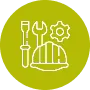 Icon representing concrete solutions