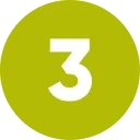 Icon depicting the number three
